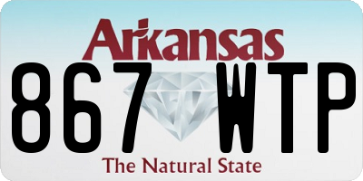 AR license plate 867WTP