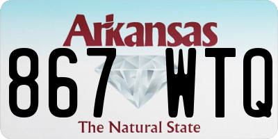 AR license plate 867WTQ