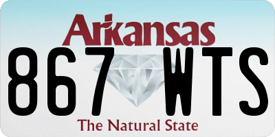 AR license plate 867WTS