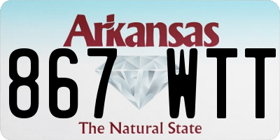 AR license plate 867WTT
