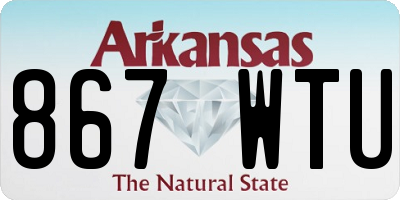 AR license plate 867WTU