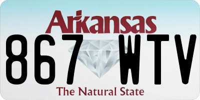 AR license plate 867WTV