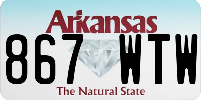 AR license plate 867WTW