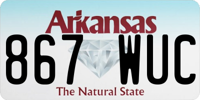 AR license plate 867WUC