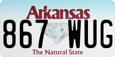 AR license plate 867WUG