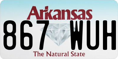 AR license plate 867WUH