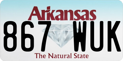 AR license plate 867WUK