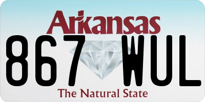 AR license plate 867WUL