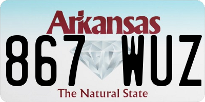 AR license plate 867WUZ