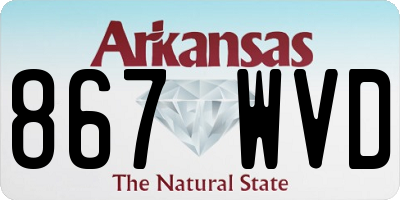 AR license plate 867WVD