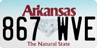 AR license plate 867WVE