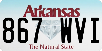 AR license plate 867WVI