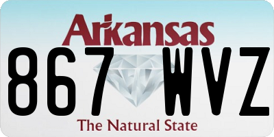 AR license plate 867WVZ