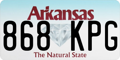 AR license plate 868KPG