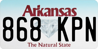 AR license plate 868KPN