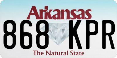 AR license plate 868KPR