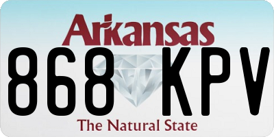 AR license plate 868KPV