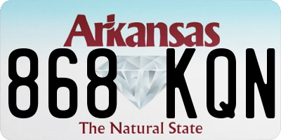AR license plate 868KQN