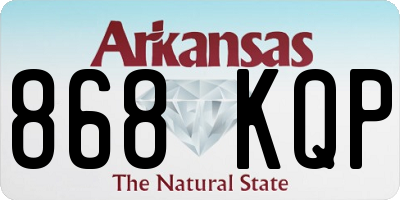 AR license plate 868KQP