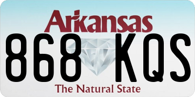 AR license plate 868KQS