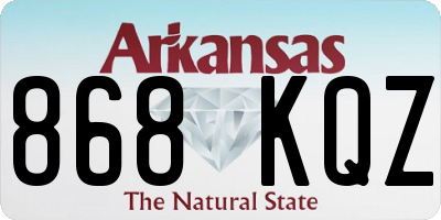 AR license plate 868KQZ
