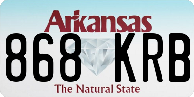 AR license plate 868KRB