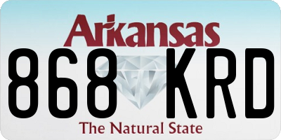 AR license plate 868KRD