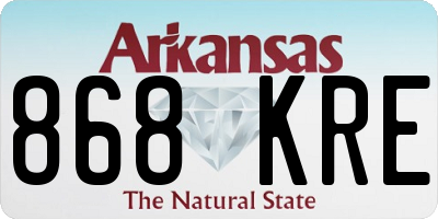 AR license plate 868KRE