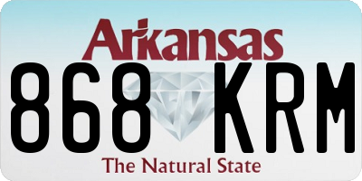AR license plate 868KRM