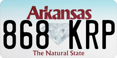 AR license plate 868KRP