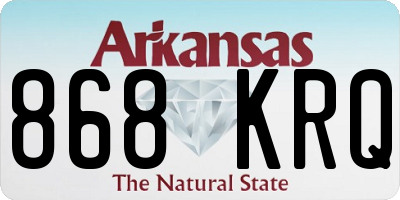 AR license plate 868KRQ