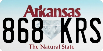 AR license plate 868KRS