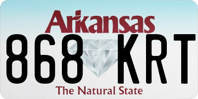 AR license plate 868KRT