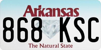 AR license plate 868KSC