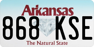 AR license plate 868KSE