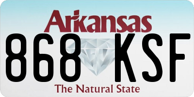 AR license plate 868KSF