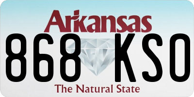 AR license plate 868KSO
