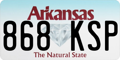AR license plate 868KSP
