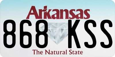 AR license plate 868KSS
