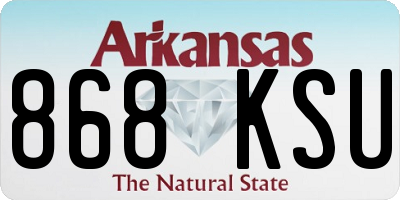 AR license plate 868KSU