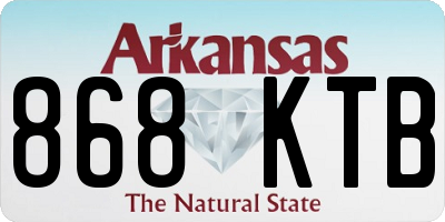 AR license plate 868KTB