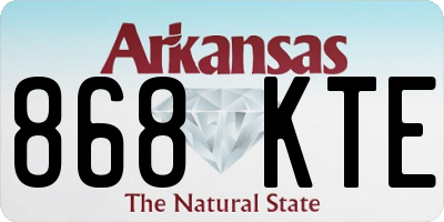 AR license plate 868KTE