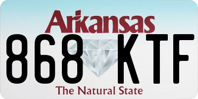 AR license plate 868KTF