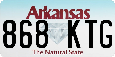 AR license plate 868KTG
