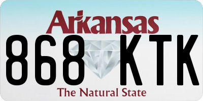 AR license plate 868KTK