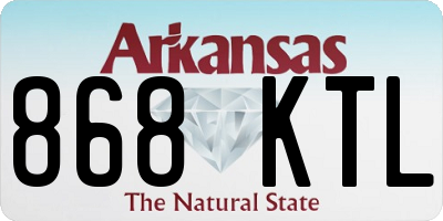 AR license plate 868KTL