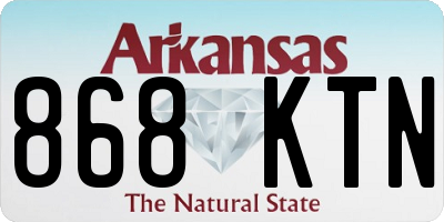 AR license plate 868KTN