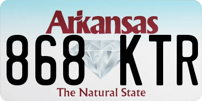 AR license plate 868KTR