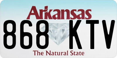 AR license plate 868KTV