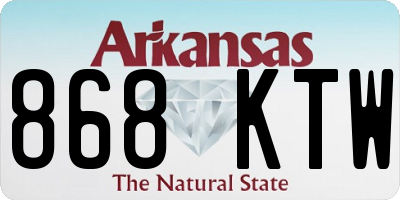 AR license plate 868KTW